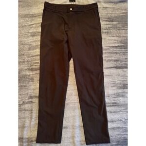 Lululemon Commission Slim-Fit Pant Warpstreme Mens 33 Espresso Dark Brown Chino